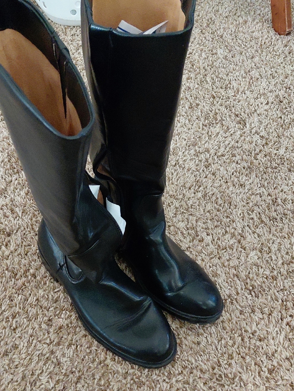 Classic Black Tall Riding Boots - Women